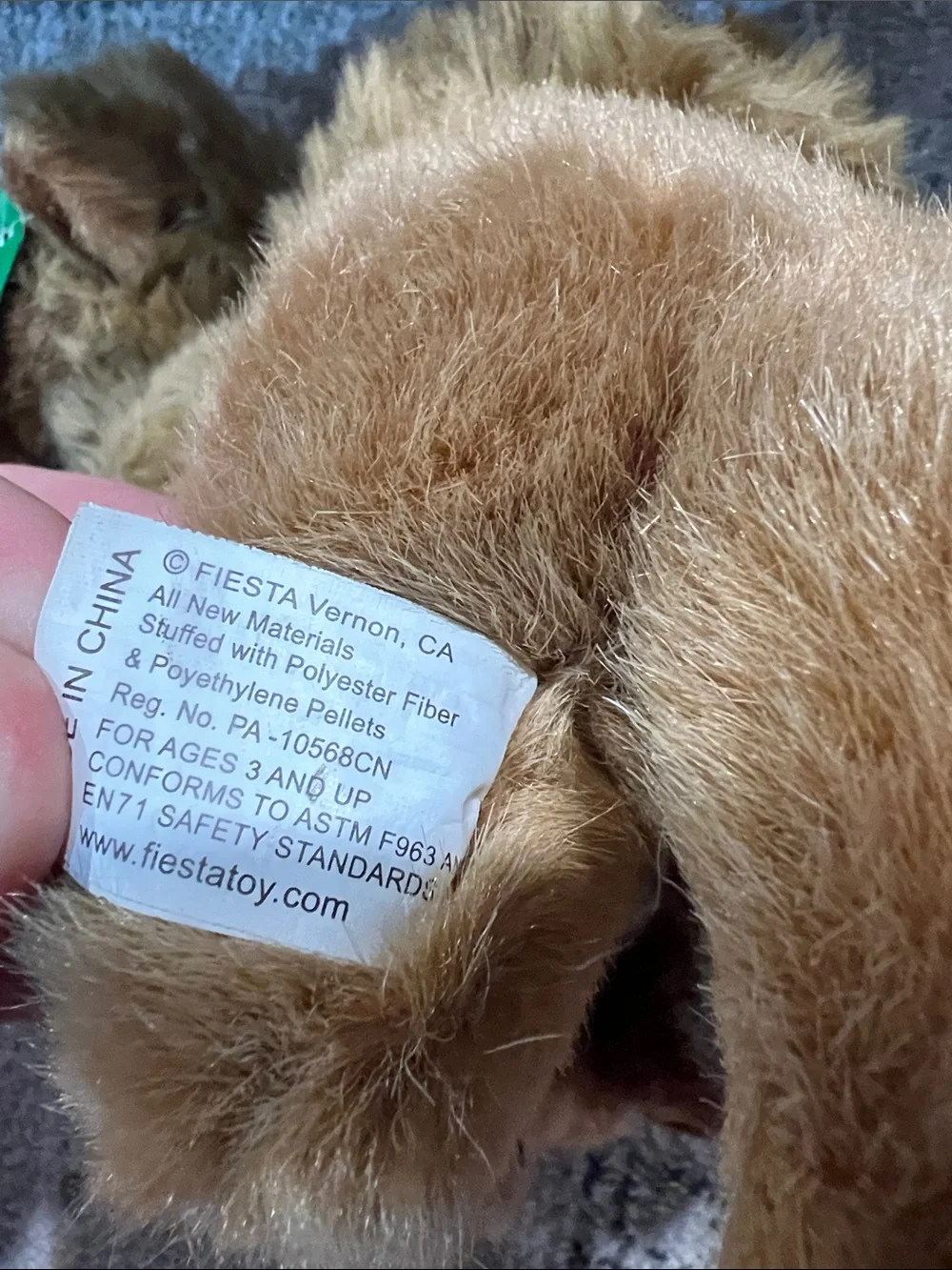 Fiesta Brown Plush Camel y2k kids stuffed animal z32